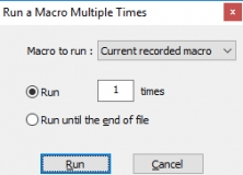 Running a macro