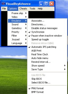 Video configuration menu