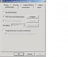 RealVNC Configuration