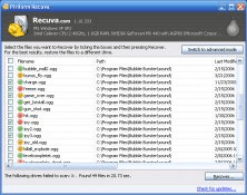files to recover