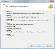 Select file type