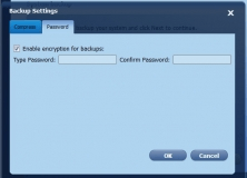 Backup Password Settings