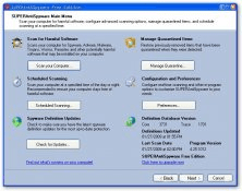 SuperAntiSpyware-Main menu