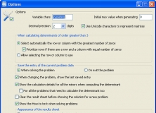 Options Window