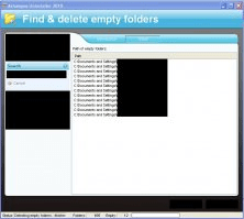 Deleting empty folders