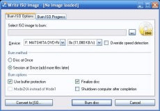 Burn an ISO image to disc