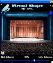 Virtual singer panel 