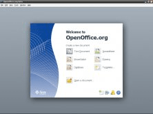 OpenOffice.org Beta 3 main window