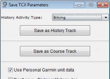 Exporting to TCX