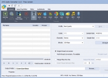AVS Audio Converter Main window