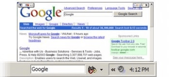 Google Deskbar Sample