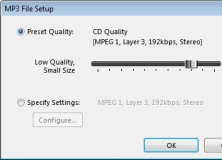 MP3 Output Settings