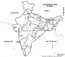 Map of the program showing India