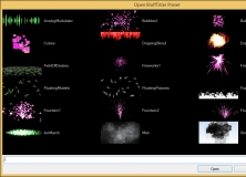 Particle Layer Presets Window