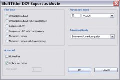 Export as movie