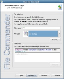 File Command Creation Wizard, Step #4.