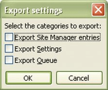 Filezilla Export Settings