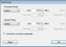 Priority and Speed Limit Settings for a Process