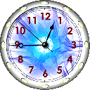 7art Radiating Clock 7art-screensavers.com