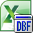 Excel XLS and XLSX To DBF Converter Software icon