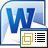 MS Word Business Card Template Software icon