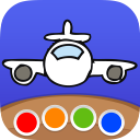 Coloring Book - Travel - funny painting pages for kids and adults, boys and girls