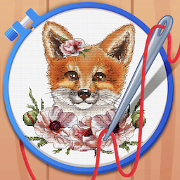 Cross Stitch Coloring Art