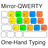 Mirror-QWERTY:
One-Hand Typing