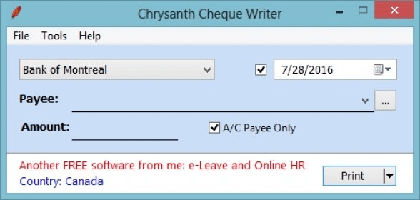 free personal check printing software windows 10