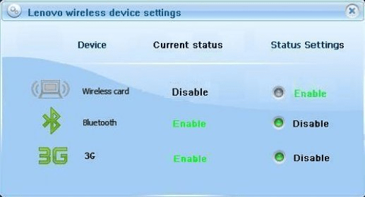 lenovo wireless device settings