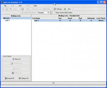 Mail List Validator 2.0 Download (Free) - MailListValidator.exe