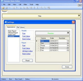 Tabular Data Editor Download - Is intended simply to display and edit ...