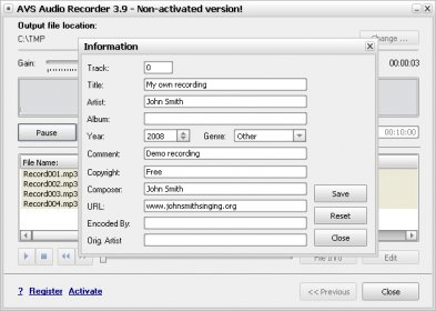 Full Perseus grade AVS Audio Recorder 4.0 Download (Free) - AVSAudioRecorder.exe
