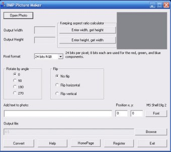 BMP Picture Maker Download - You can add text watermark which can be ...