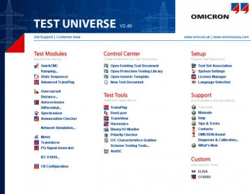 omicron test universe software 2.4