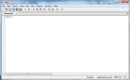 Padre Download - Perl IDE text editor that is simple to use for new Perl  programmers