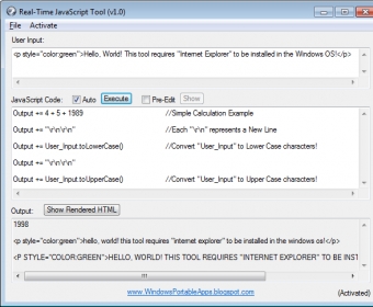 Real-Time JavaScript Tool - Software Informer.