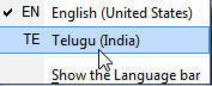 telugu fonts in windows 10