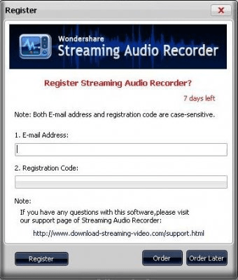 wondershare audio recorder registration code