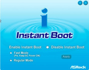 Instant boot asrock что это