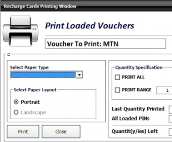 recharge card printing software download