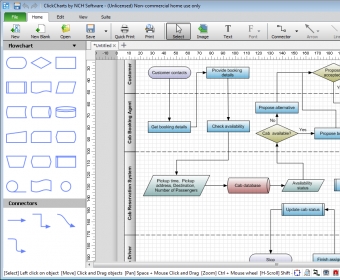 clickcharts diagram flowchart software