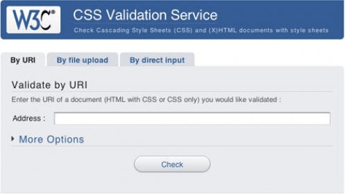 css validation check