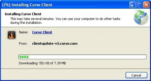 curse download client