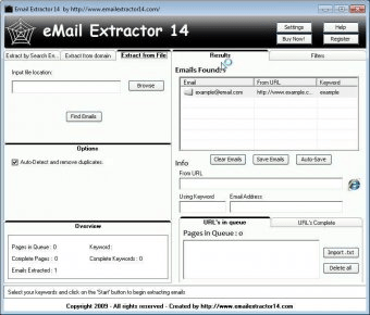 email address extractor meetup
