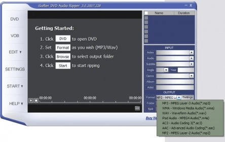 Isofter Dvd Audio Ripper Deluxe Software Informer This Application Allows You To Extract Dvd Audio Into Different Files