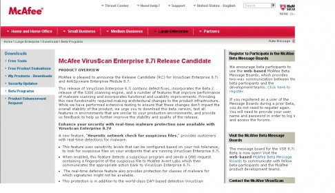 mcafee virusscan enterprise 8.8 patch 1 download