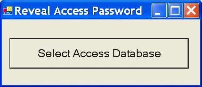 ms access password
