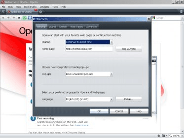Opera preferences где найти