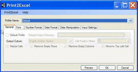 Print2excel 1 0 Download Excelprinterfileparser Exe